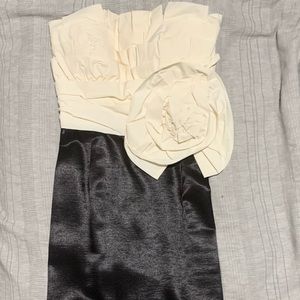 Max & Cleo cocktail dress (off white and black)